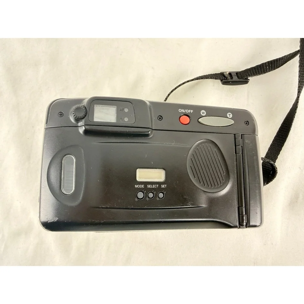 Samsung Maxima 1450AF 35mm Film Camera 38-145mm Zoom Champagne Gold AS-IS‎ READ